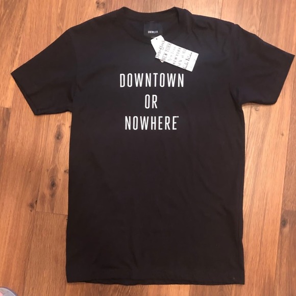 Knowlita Downtown or Nowhere NYC Blavk T-shirt Size Small Ships Same Day - Picture 3 of 6